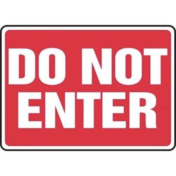 Accuform SAFETY SIGN DO NOT ENTER 7 in X 10 in MADM992XV - main